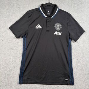 Manchester United 2016-2017 Adidas Polo Shirt Soccer Training Jersey Size Medium
